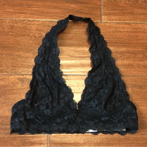 Free people intimately Dark Navy Lace Bralette size S/P - Picture 1 of 8